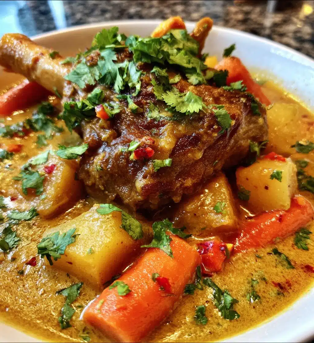 lamb shanks massaman curry - detail 1