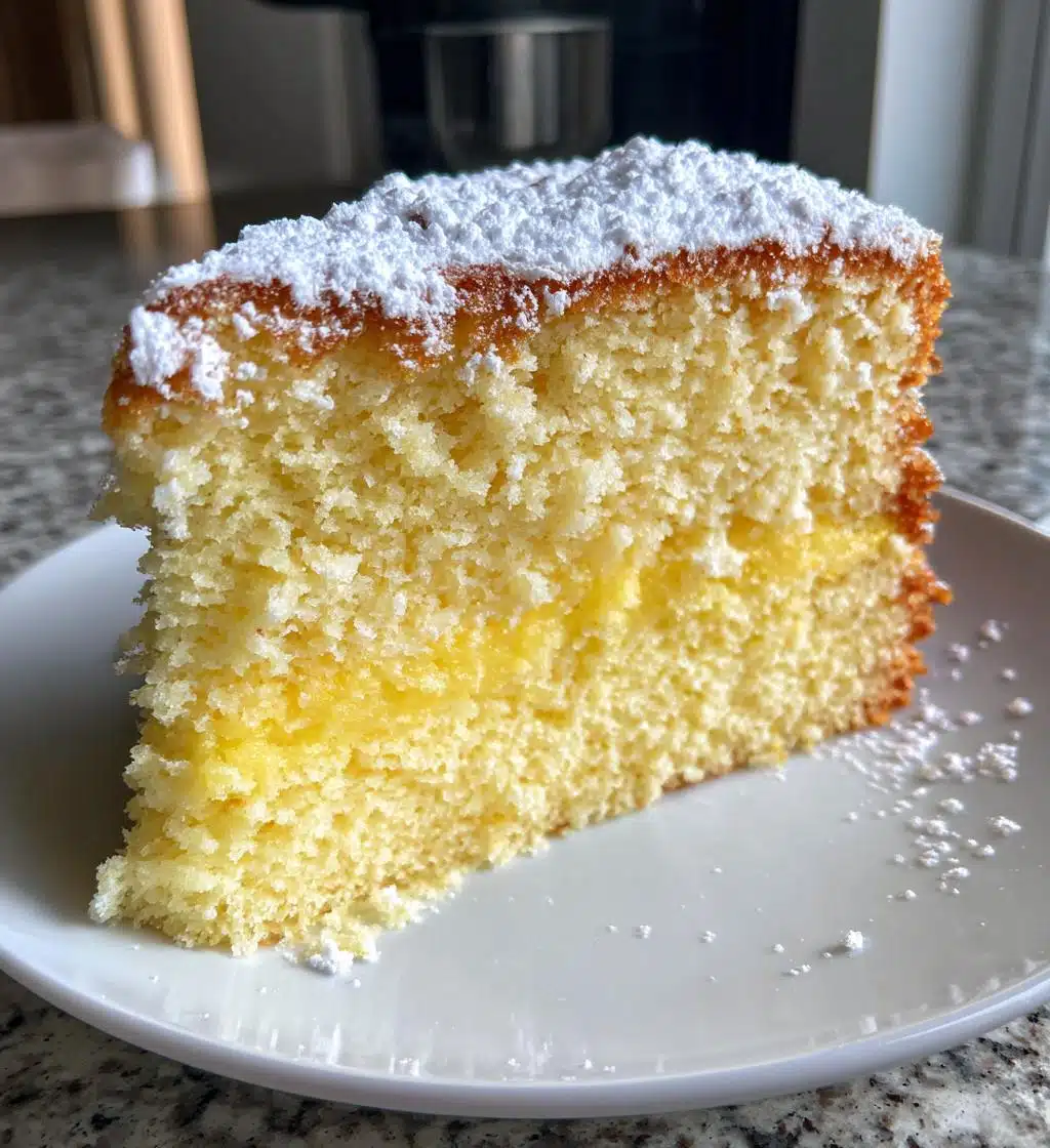 lemon cake with fluffy - detail 1