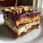 no bake peanut butter chocolate lasagna