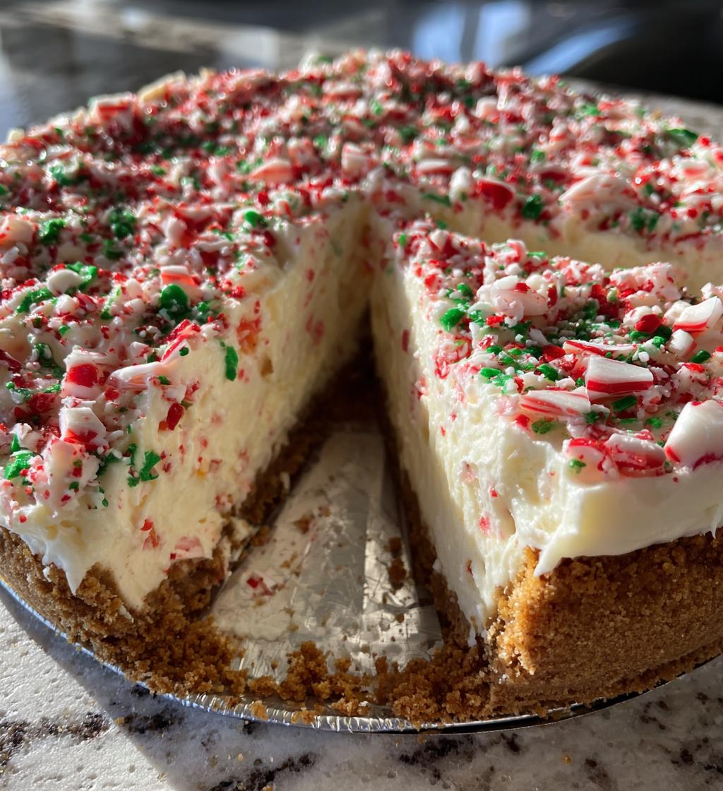 no bake peppermint cheesecake