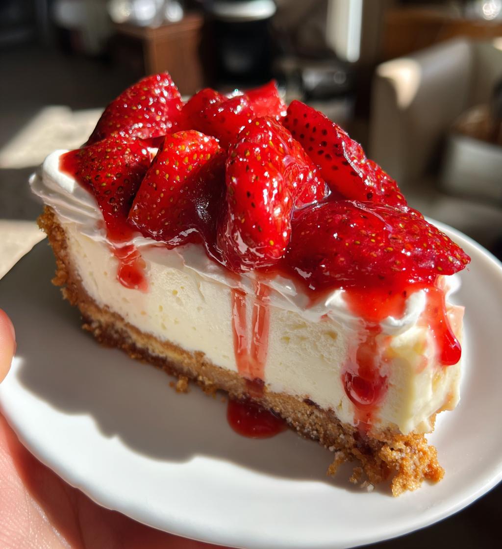 no bake strawberry cheesecake