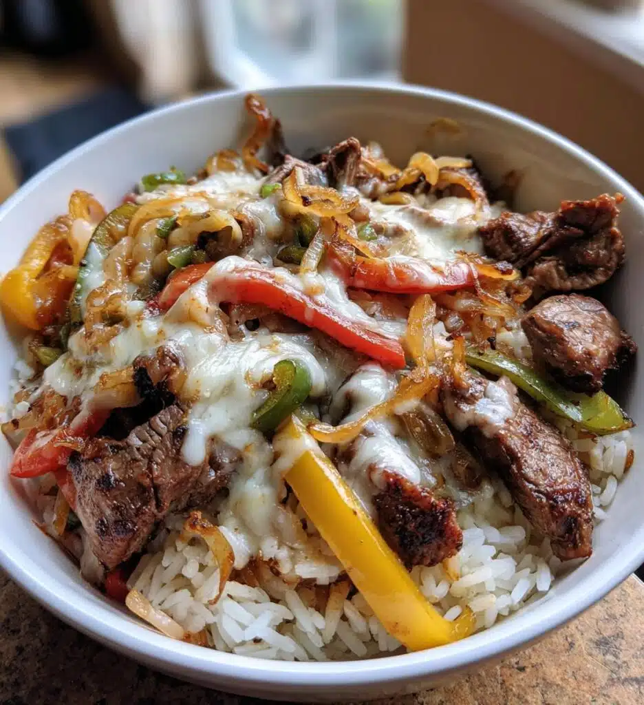 philly cheesesteak bowls
