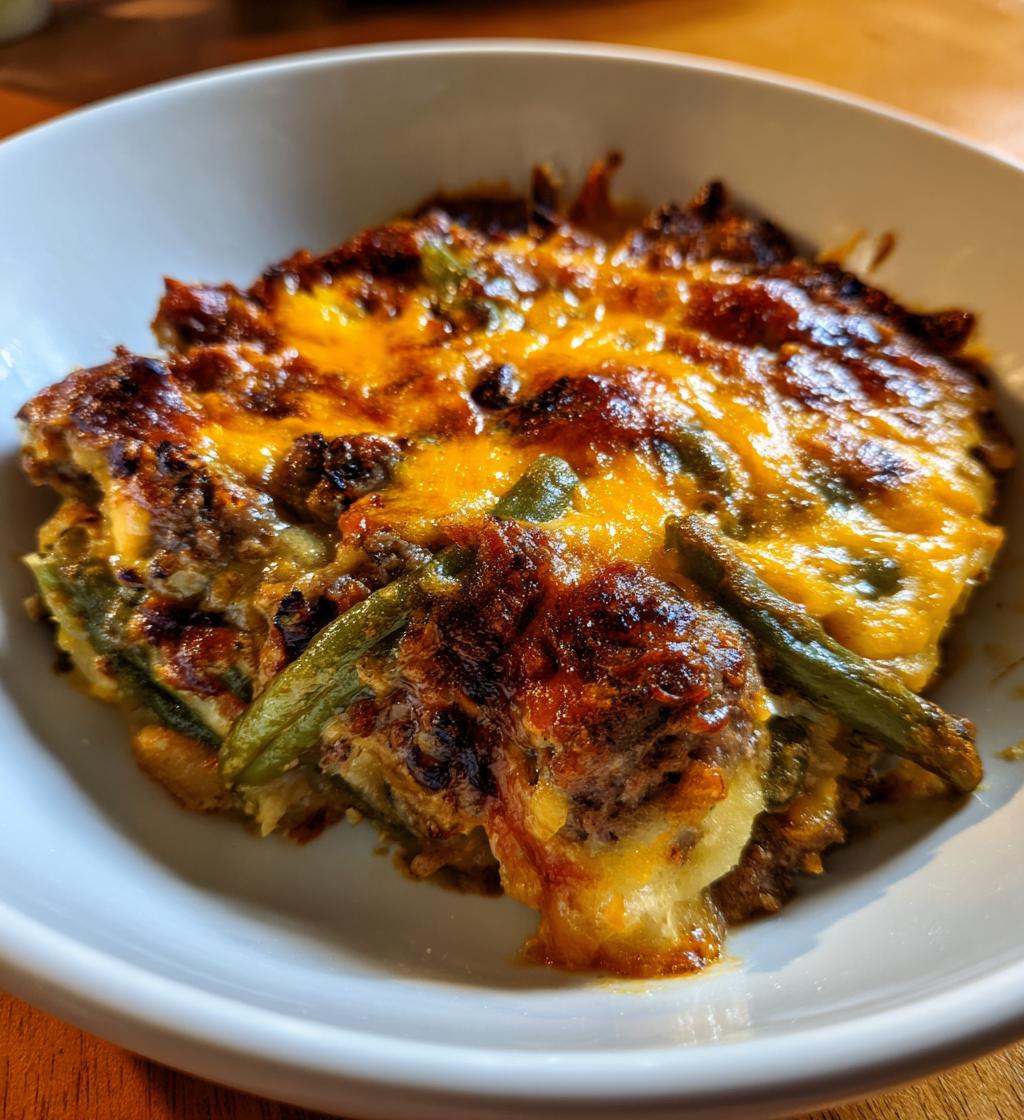 sausage green bean potato casserole