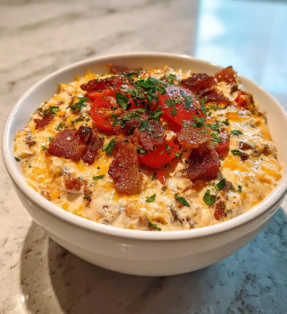 slow cooker bacon cheeseburger dip