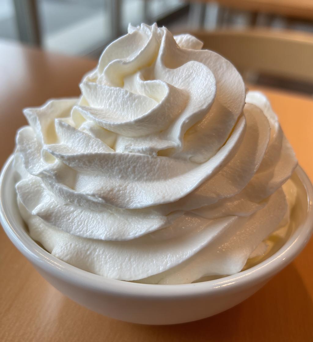 stabilized whipped cream