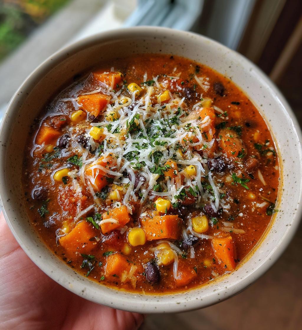 sweet potato enchilada soup - detail 1