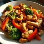 thai cashew chicken stir fry