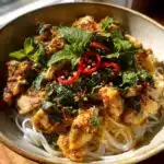 vietnamese noodles with lemongrass chicken