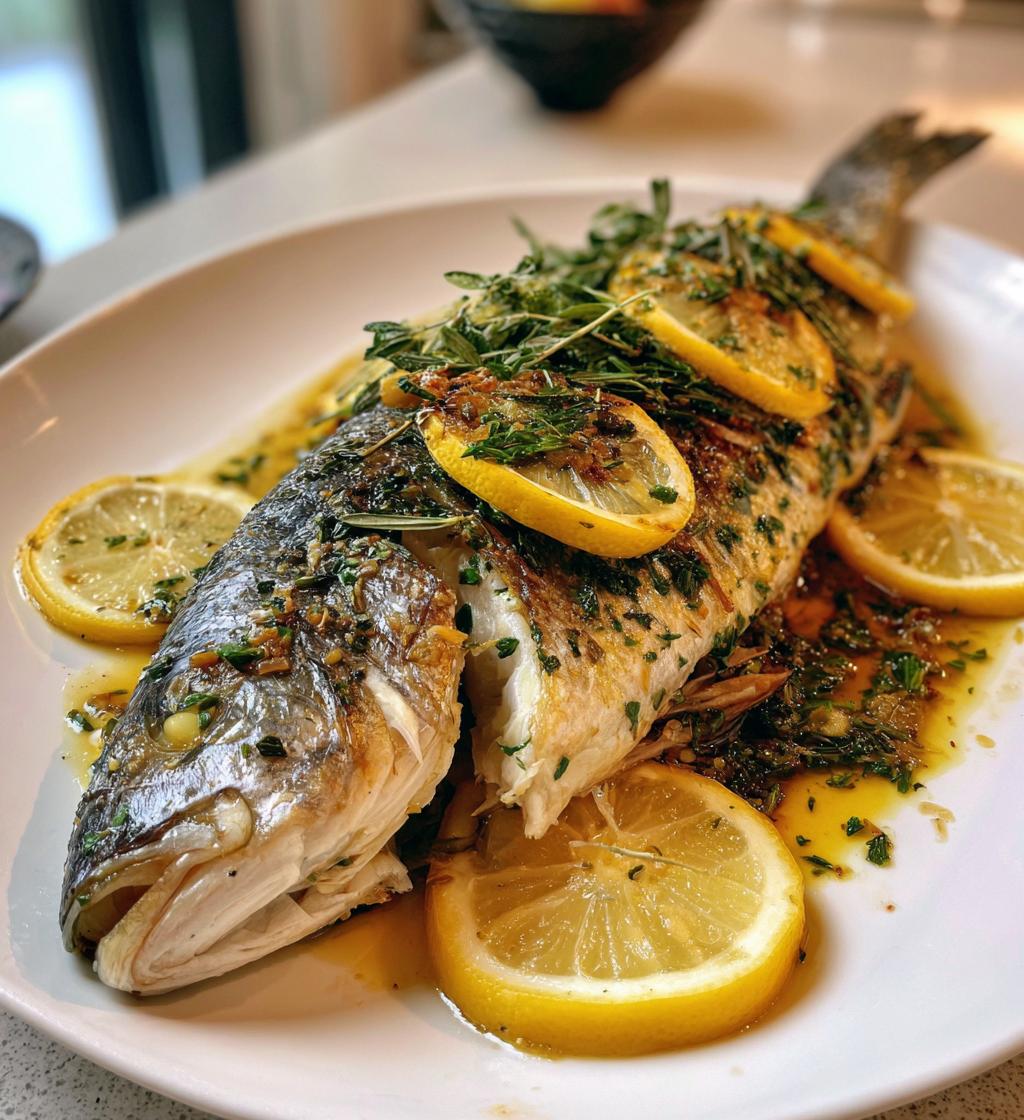 whole baked fish
